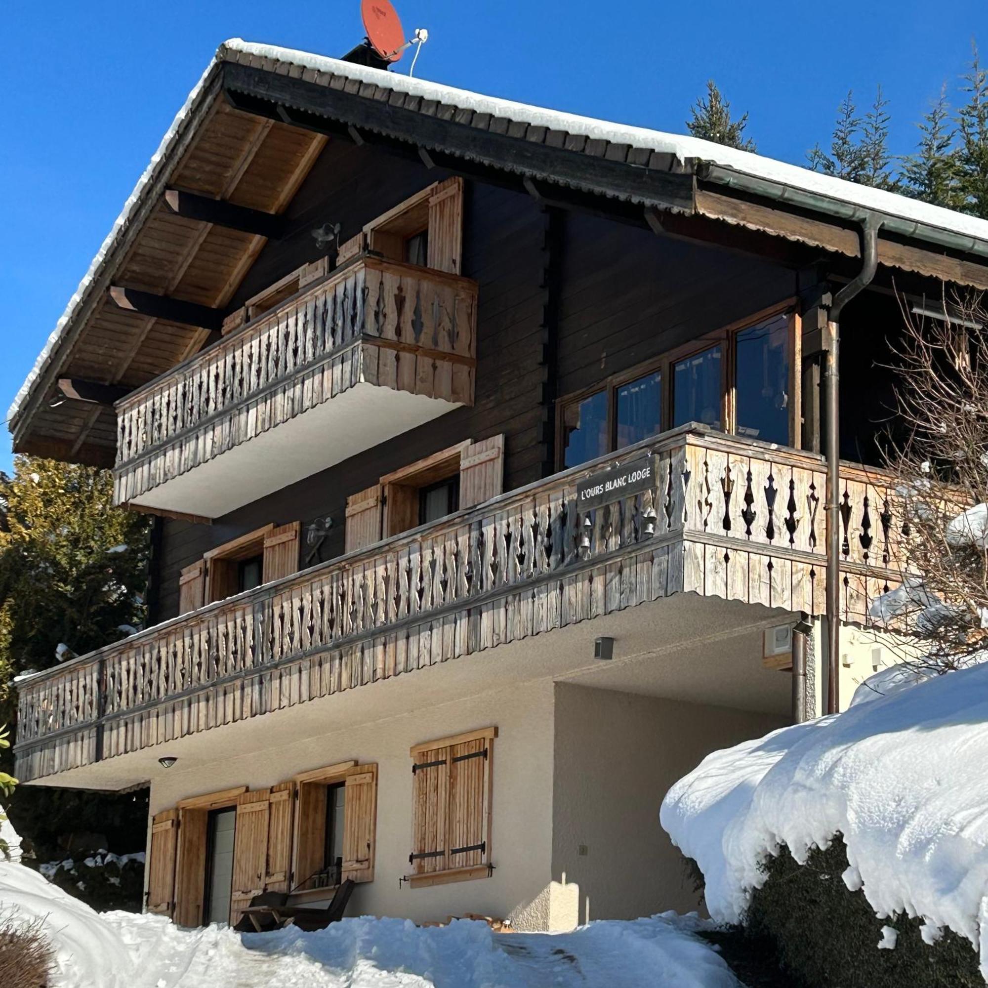 L'Ours Blanc Lodge Le Biot Ngoại thất bức ảnh